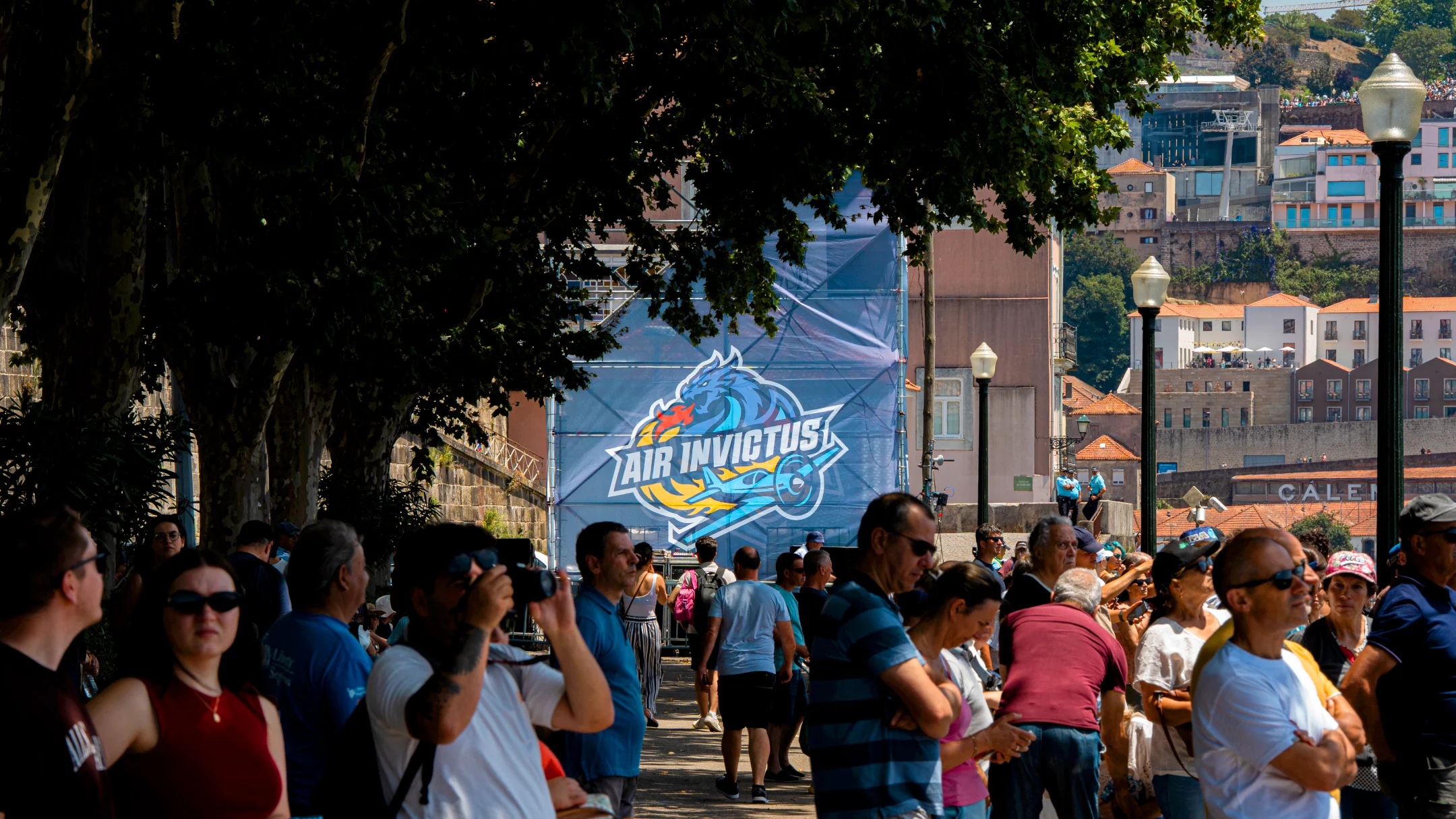 Nhdesign project Air Invictus: Visual identity applied throughout the event