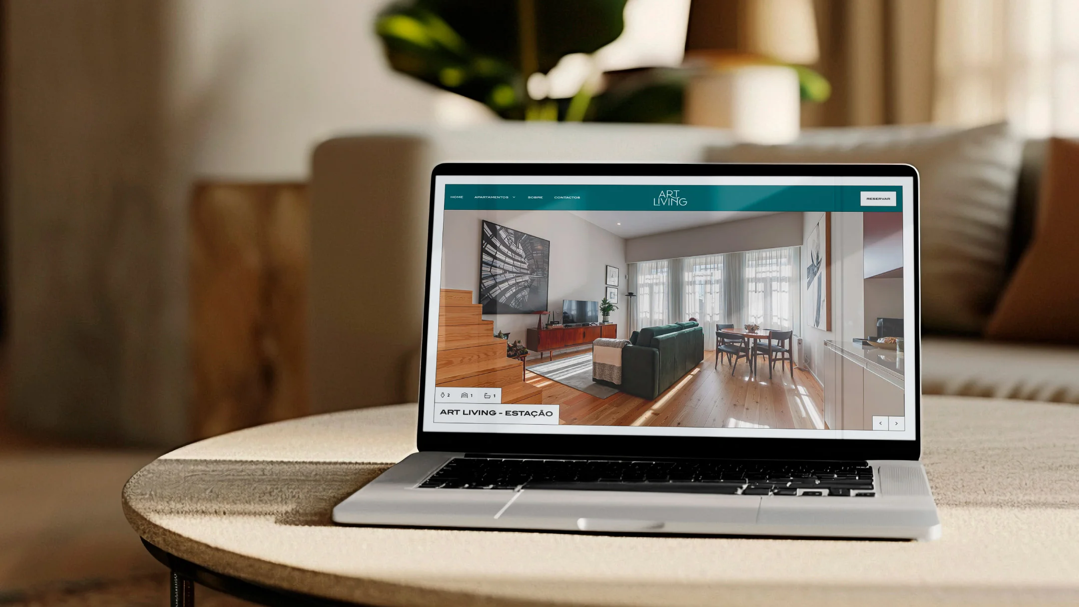 Projeto Art Living da Nhdesign: Website Art Living com apresentação clara dos espaços e serviços
