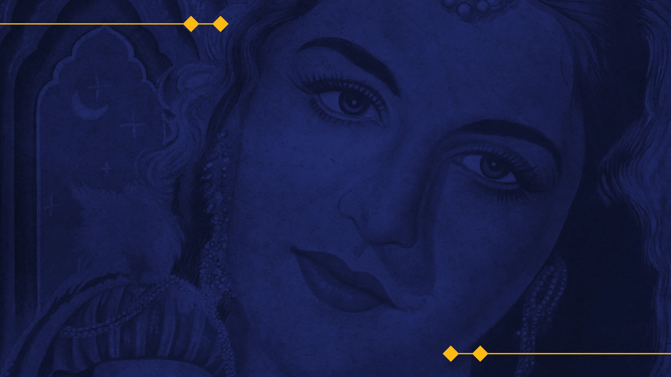 Projeto Bollywood da Nhdesign: Poster Bollywood com fotografia clássica de atriz indiana em filtro roxo