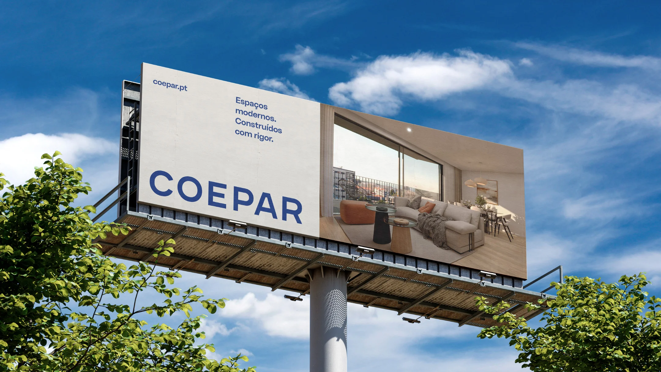 Projeto Coepar da Nhdesign: Outdoor publicitário Coepar exibido em ambiente exterior