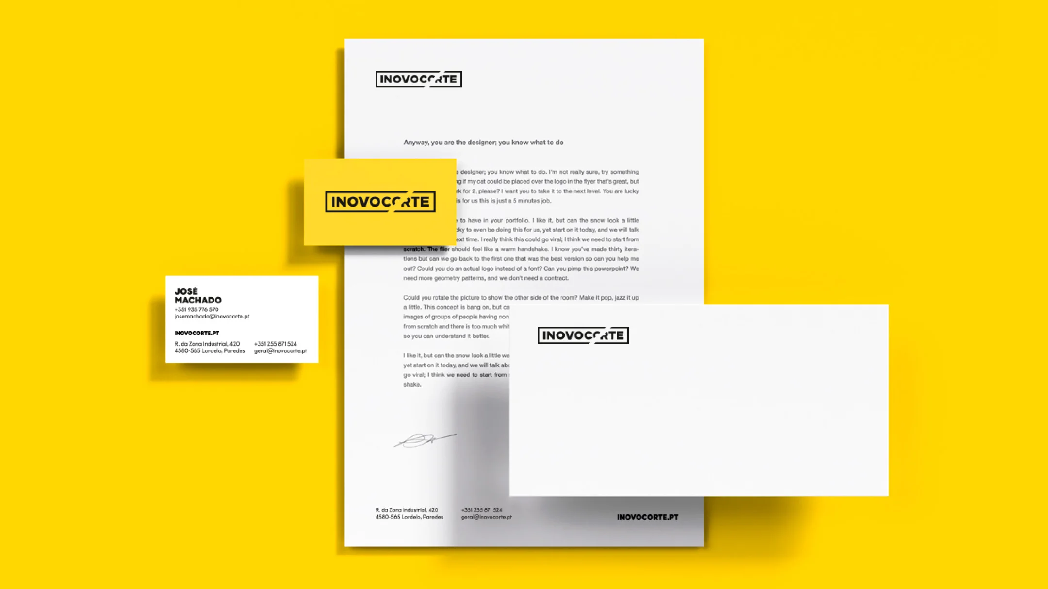 Projeto Inovocorte da Nhdesign: estacionário da Inovocorte