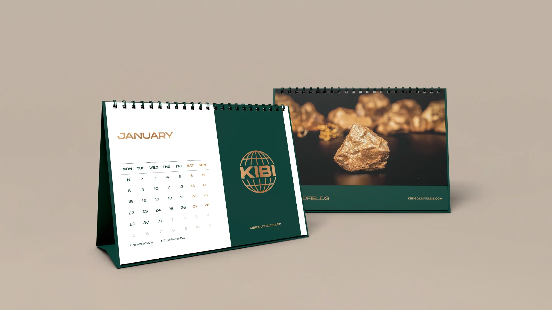 Nhdesign project Kibi Goldfields: Editorial material with clear organisation and visual consistency