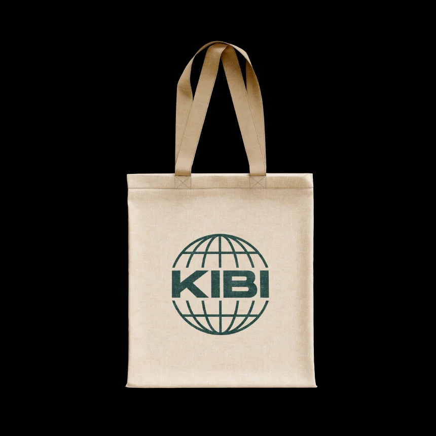 Nhdesign project Kibi Goldfields: Brand applied to a textile support with a subtle and functional presence