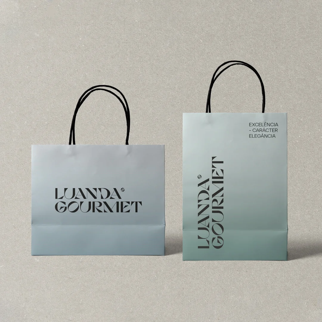 Projeto Luanda Gourmet da Nhdesign: Sacos de Compras da Luanda Gourmet