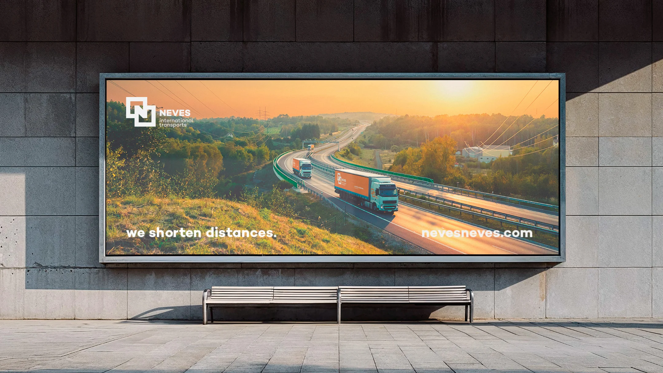Nhdesign project Neves International Transports: Neves' Billboard