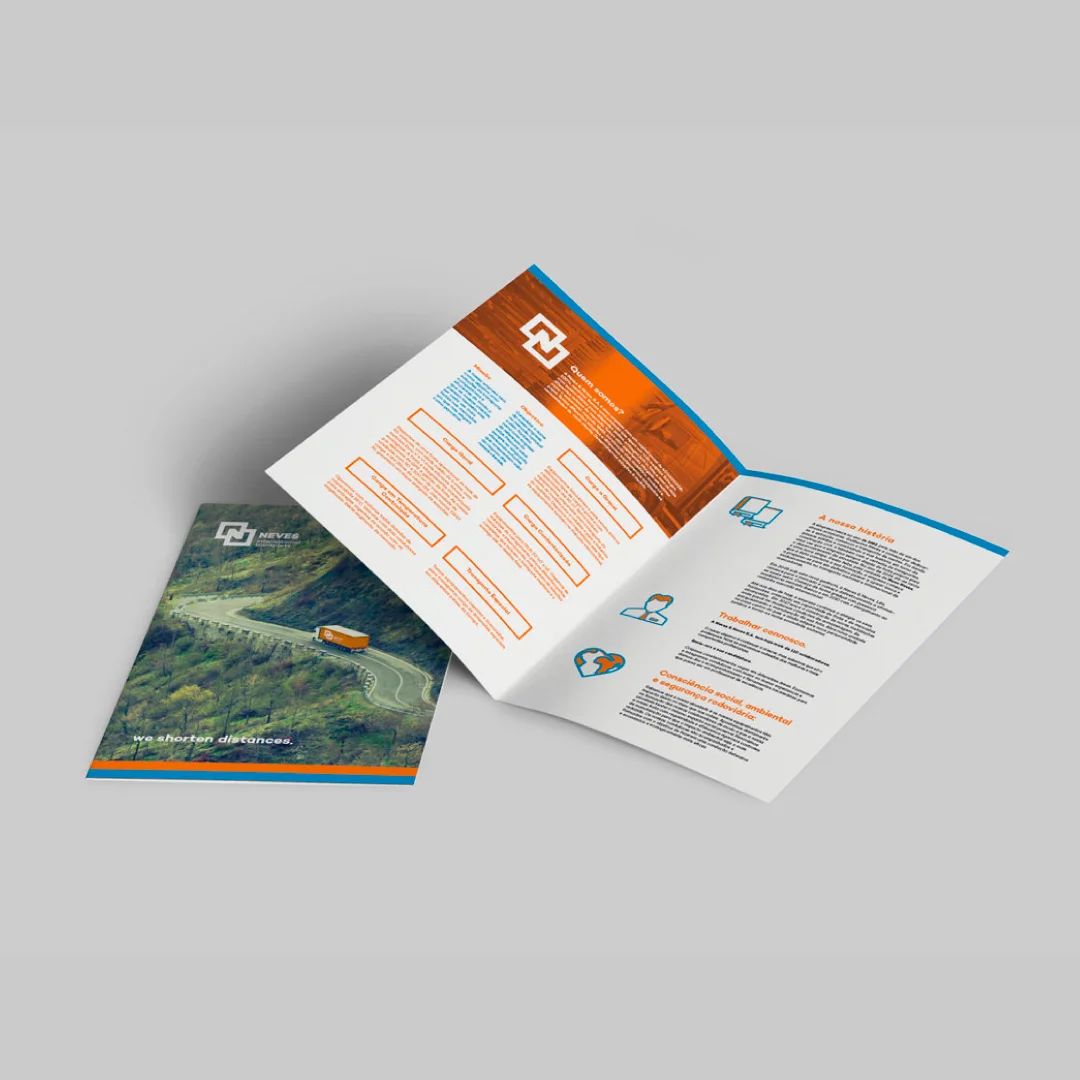 Nhdesign project Neves International Transports: Neves' Brochure