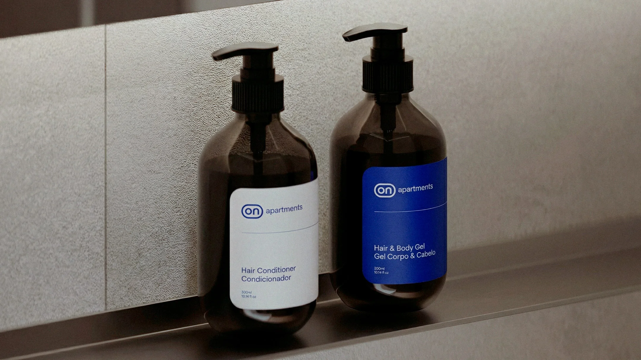 Projeto ON da Nhdesign: Aplicação da marca ON em etiquetas para amenities