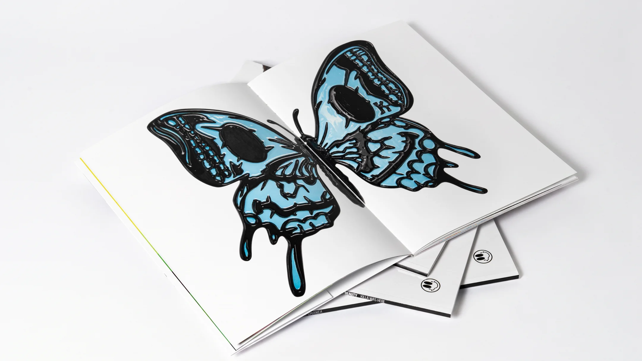Nhdesign project Collateral Beauty: Editorial layout of the inside pages of the Killa Was Here catalogue