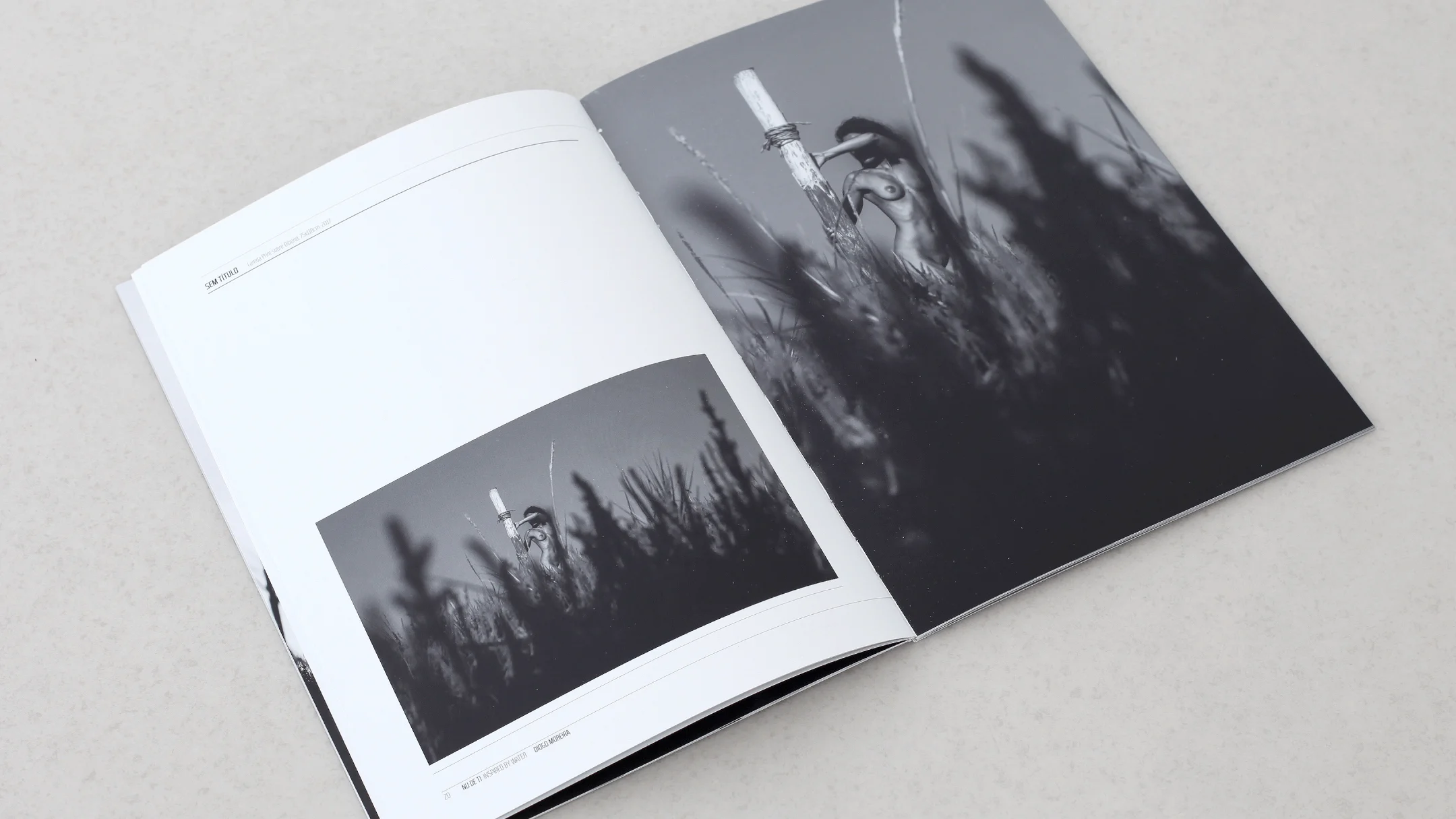 Nhdesign project Nu de ti: Editorial composition combining photography, space and visual rhythm