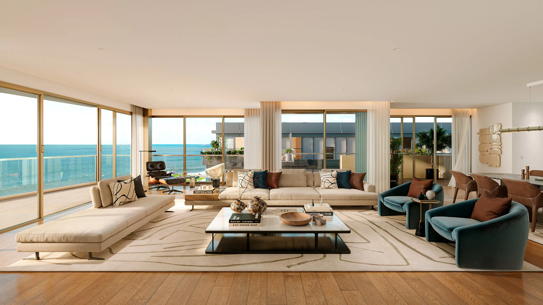 Projeto The Grand Splendouro da Nhdesign: Representative interior image highlighting comfort, natural light and connection with the landscape