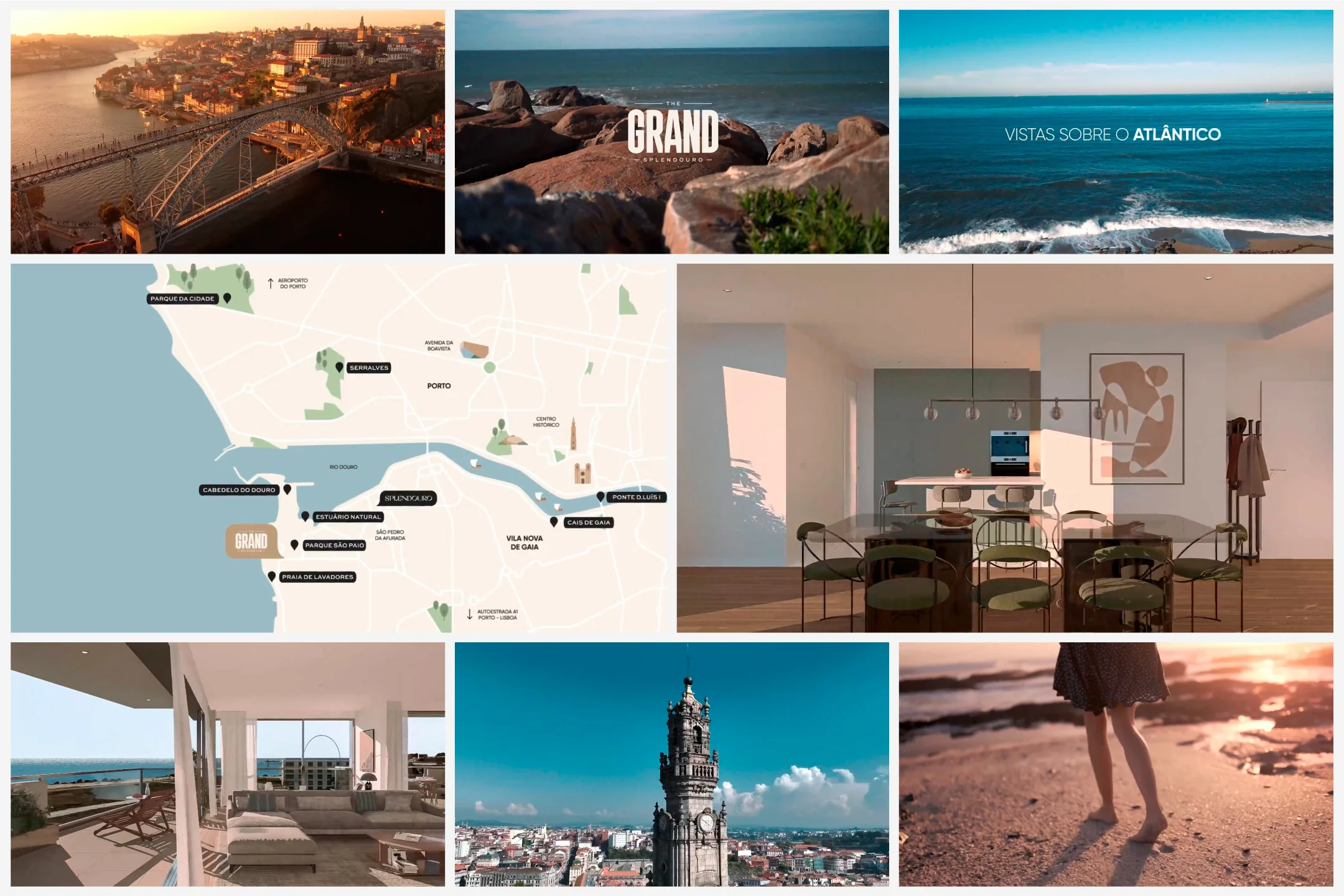 Projeto The Grand Splendouro da Nhdesign: Selection of frames summarising the visual narrative and key moments of the video