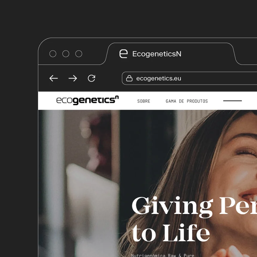 Nhdesign project EcogeneticsN: Reduced-size logo