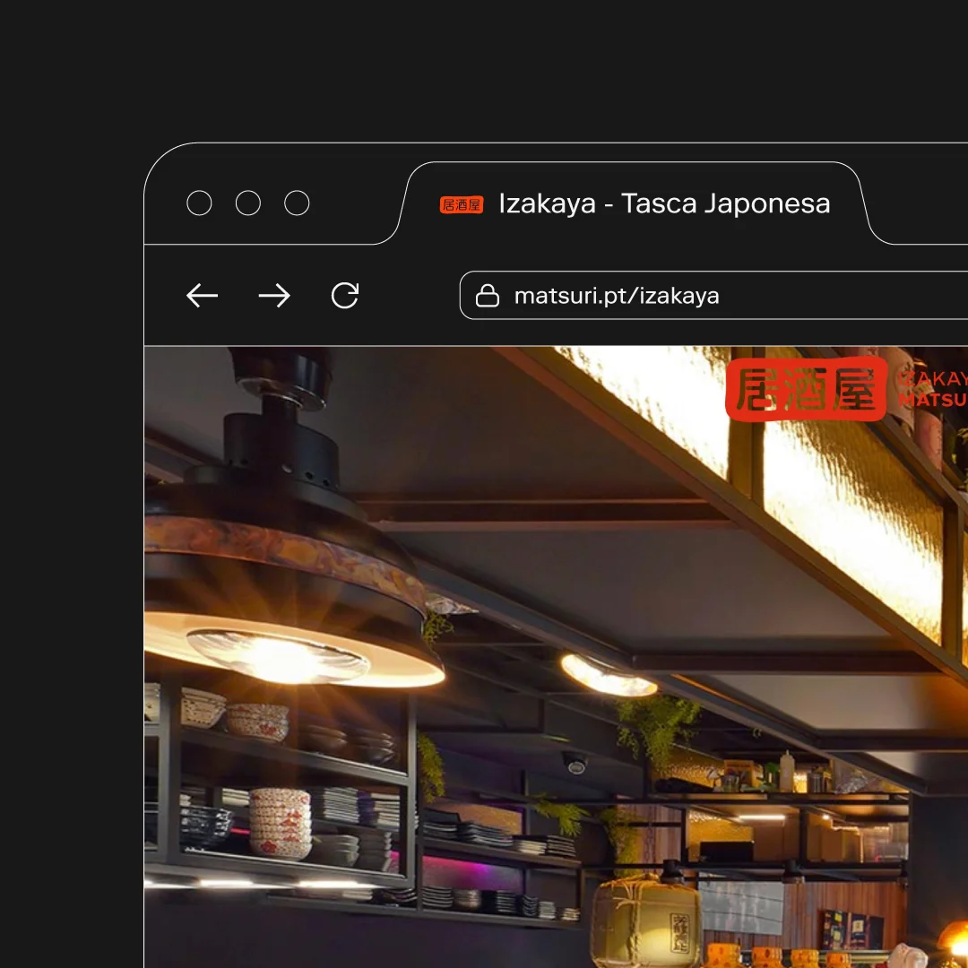 Projeto Izakaya Matsuri da Nhdesign: Logotipo de tamanho reduzido
