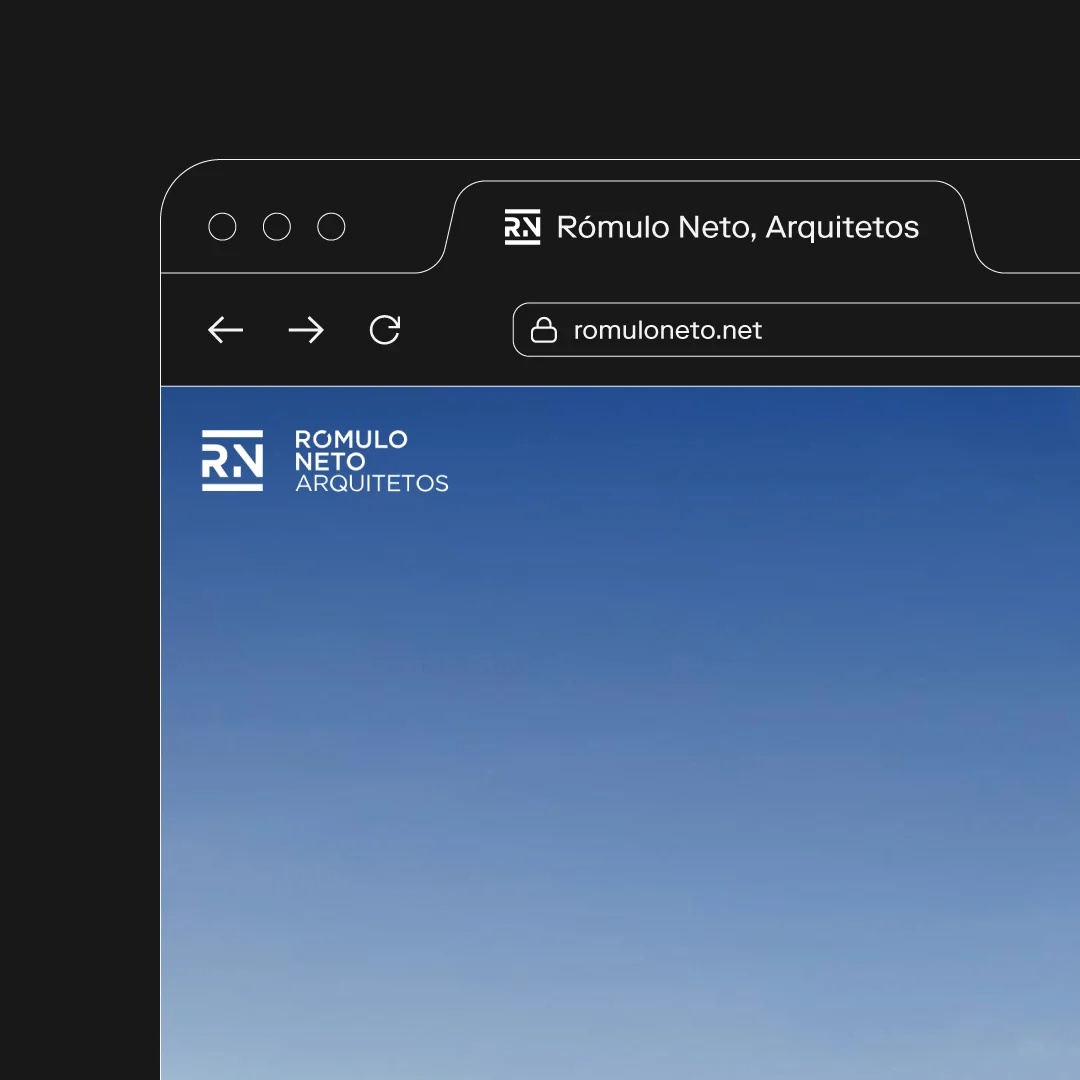 Nhdesign project Rómulo Neto, Arquitetos: Reduced-size logo