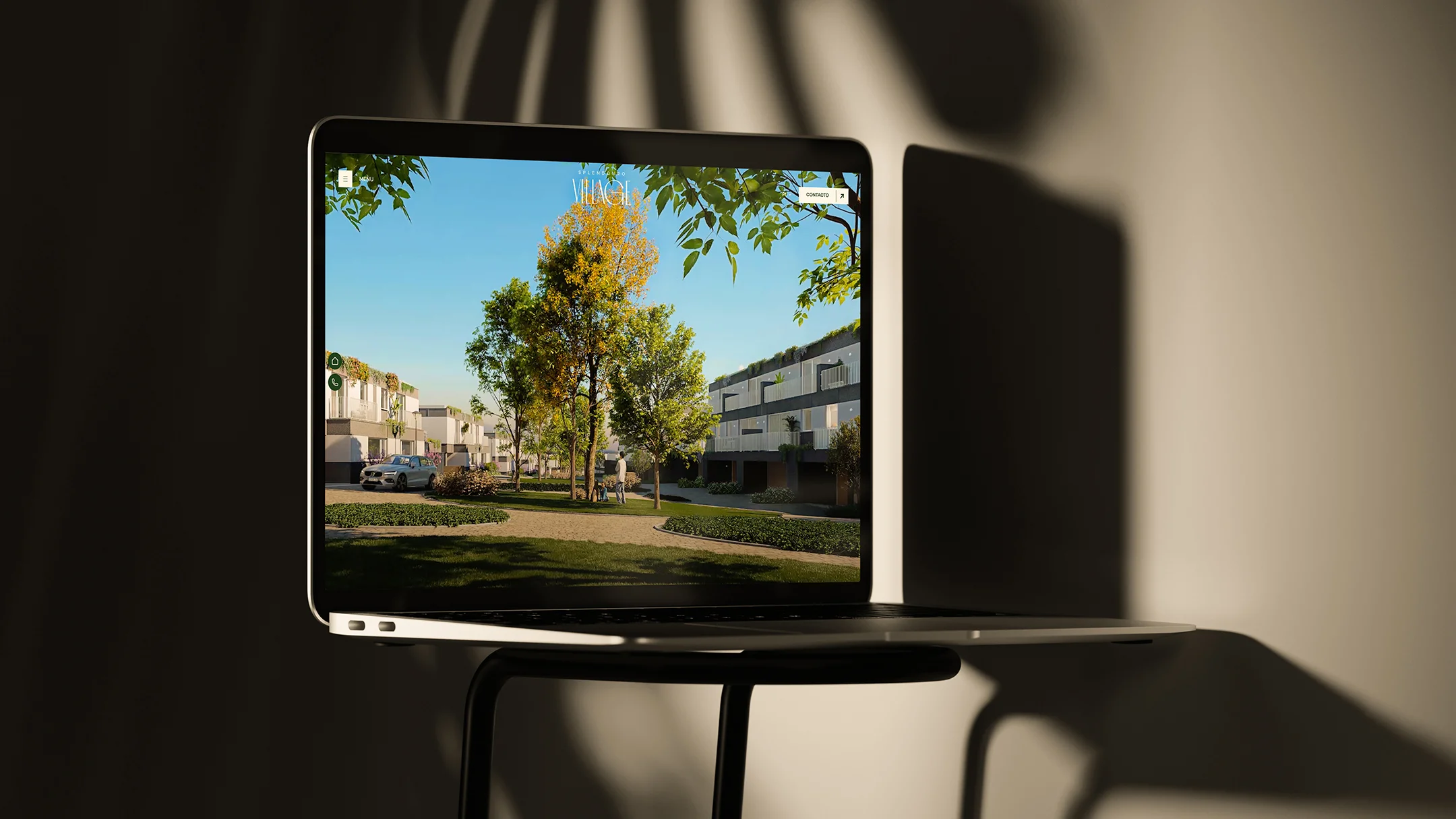 Nhdesign project Splendouro Village: full page of the Splendouro Village website