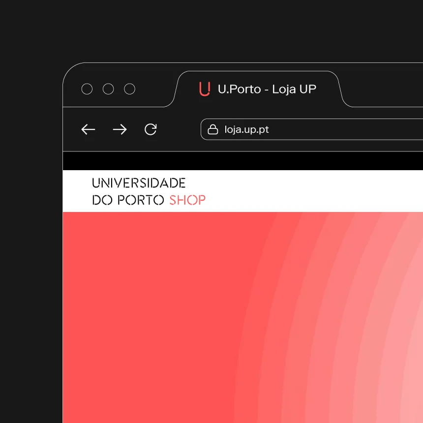 Nhdesign project U.Porto - Loja UP: Reduced-size logo